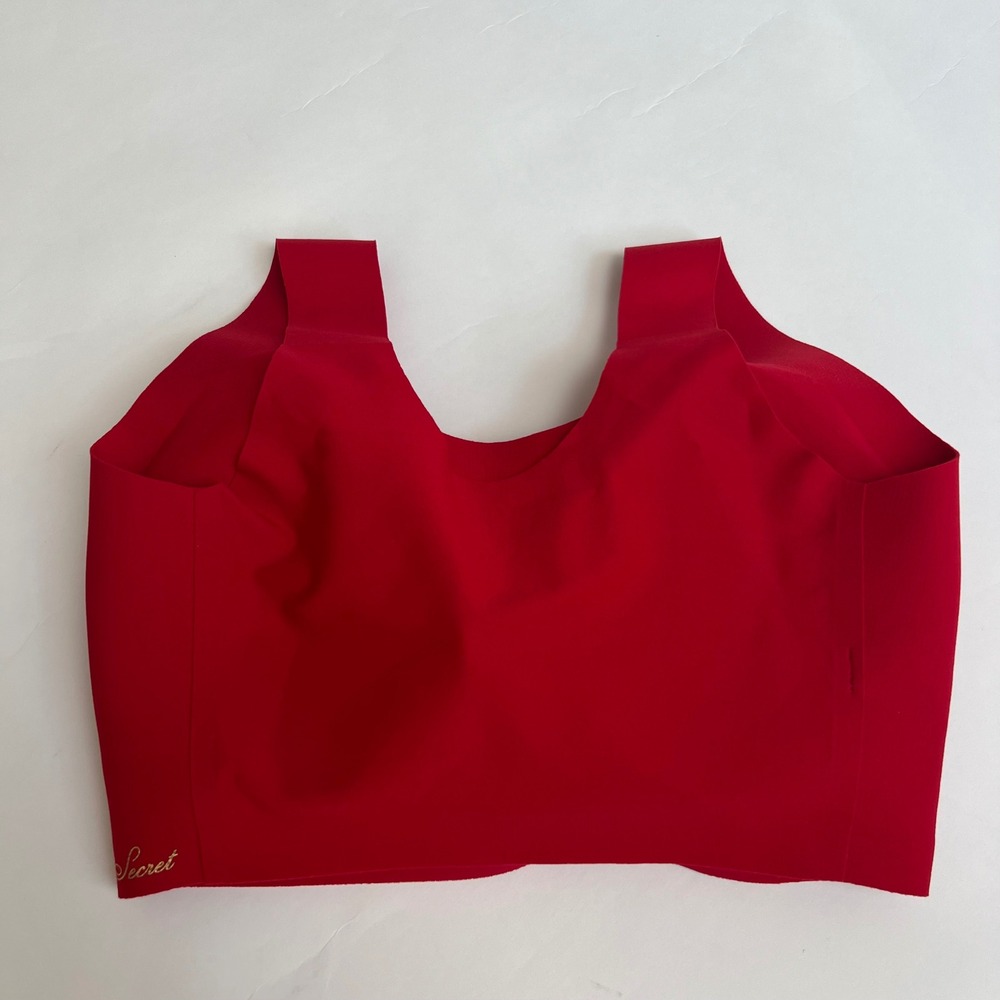 Victoria's Secret Red Seamless Lounge Bralette L-XXL New With Tags CC 86Q4 - Picture 2 of 9